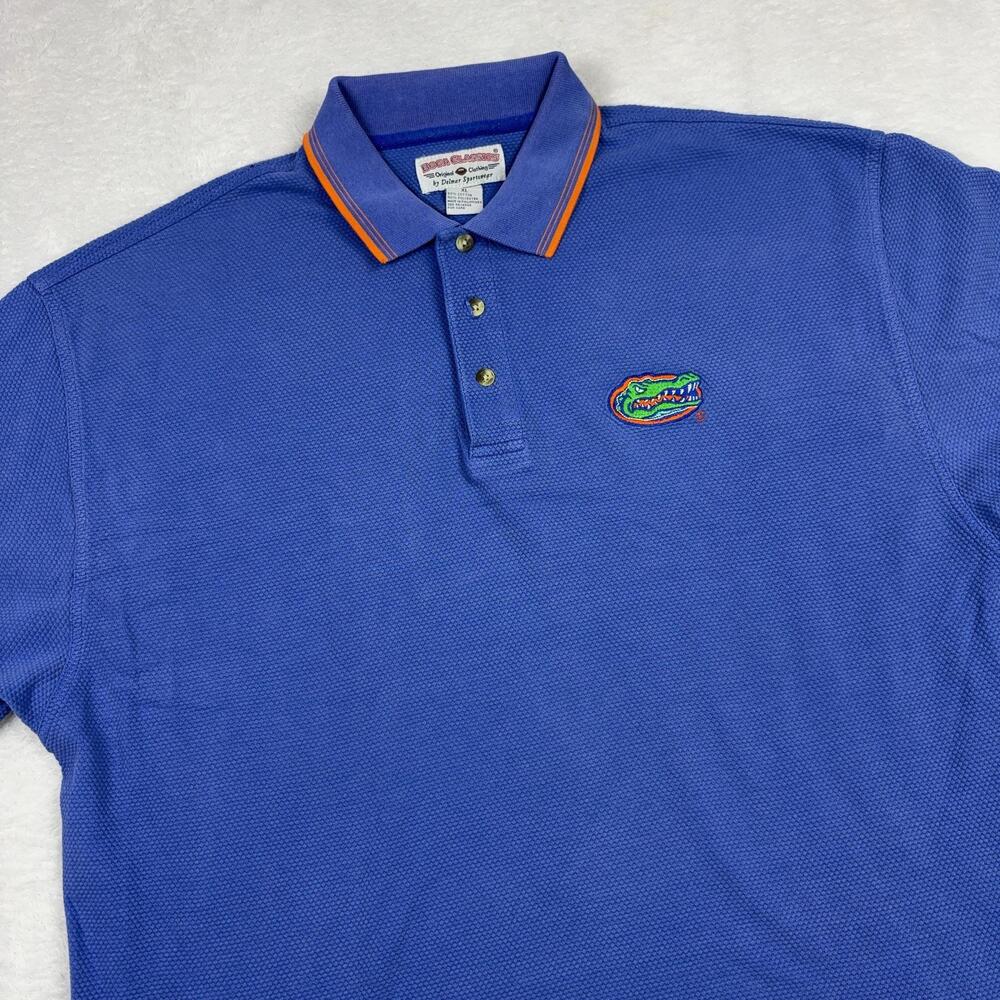 Florida Gators Boca Classics Short Sleeve Polo Shirt Men XL Blue Football